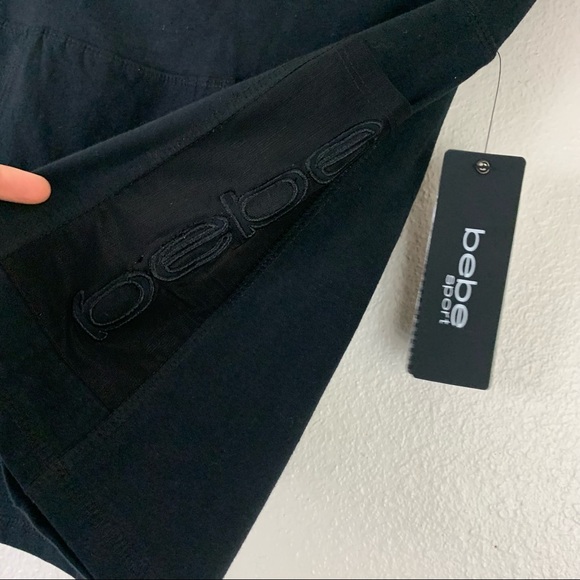 BEBE Sport shorts mesh side pockets elastic waist women’s athletic Size Medium - Picture 5 of 7